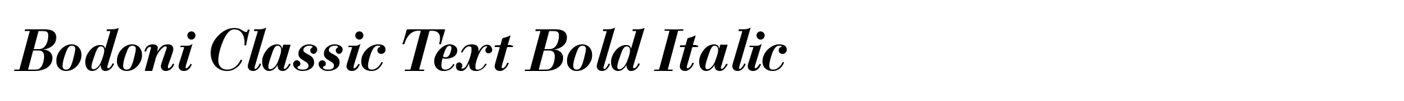 Bodoni Classic Text Bold Italic image